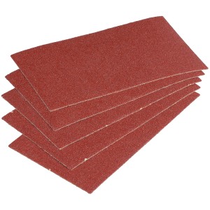 Strisce abrasive autoadesive Wolfcraft, grana 80, adatte per legno, lamiera e plastica.