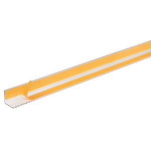 Profilo angolare in alluminio argentato, lati uguali, 20x20x2600 mm, con pellicola protettiva.