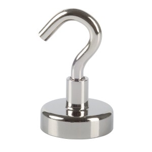 Gancio magnetico al neodimio Fix-o-moll, 40 mm, argento, ideale per appendere e fissare.