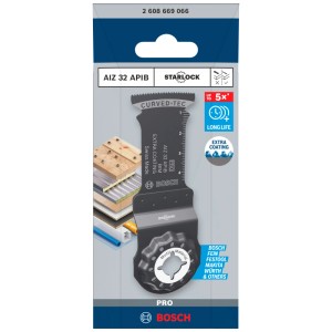 Lame de scie plongeante Bosch PRO AIZ 32 APIB, jeu de 5 pièces, pour outils multifonctions.