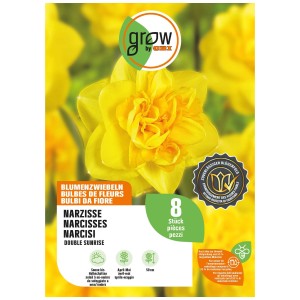 Gelbe Narzisse Double Sunrise, 8 Stück Blumenzwiebeln von GROW by OBI.