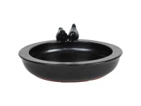 Bolta Vogelbad Keramik Anthrazitgrau Bolta Vogelbad Keramik Anthrazitgrau