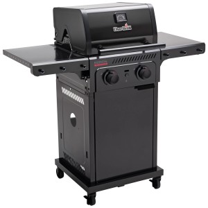 Barbecue a gas nero Char-Broil Essential 2 G con bruciatore laterale e tecnologia Tru-Infrared.
