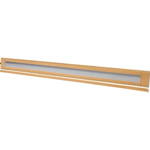 Lamelle supplémentaire pour porte pliante en verre Larya en chêne clair, 14,5x205cm pour agrandir la porte.