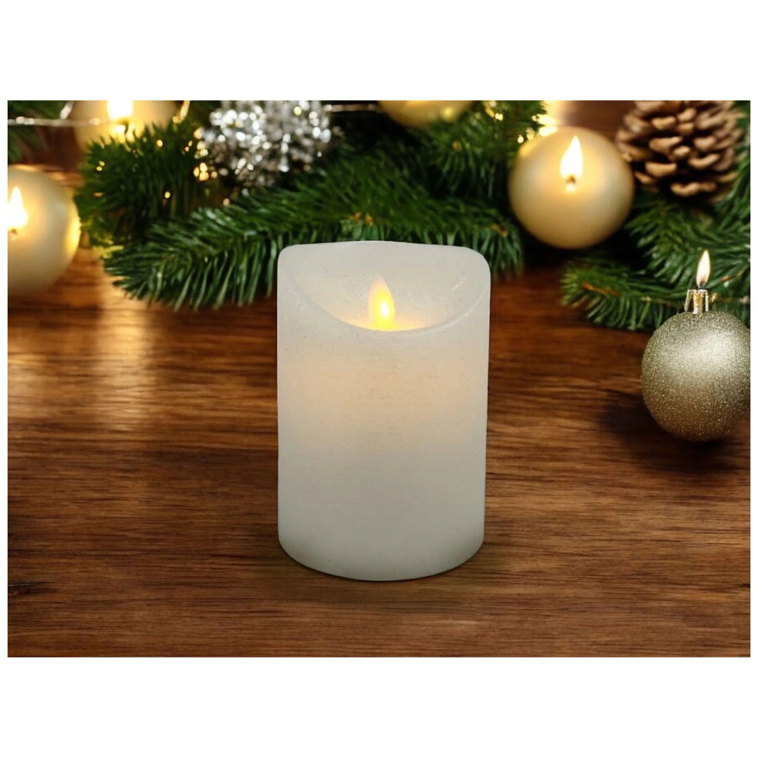 Stilvolle Led Kerzen Mit Beweglicher Flamme Dnisches Bettenlager Bild