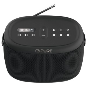 Altoparlante portatile da esterno Pure Woodland nero con DAB+, FM e Bluetooth.