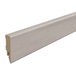 Plinthe Egger L598 Chromix Argent pour sol, latte en MDF