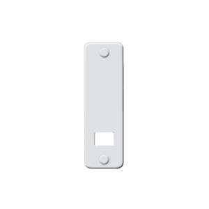 Plaque de recouvrement Softline blanche pour enrouleurs de volets roulants, entraxe 13,5 cm.