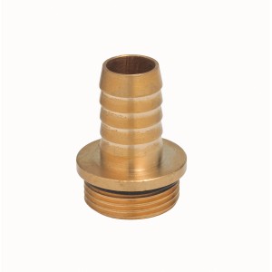 Raccord en laiton pour tuyau de 19 mm avec filetage mâle 26,4 mm pour pompes et systèmes d'eau domestiques.