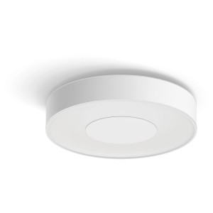 Plafonnier LED blanc Philips Hue Xamento pour éclairage indirect et direct.