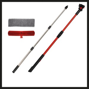 Einhell Set asta telescopica Brillianto, 3 pezzi per aspiragocce: aste, tergi e panno.