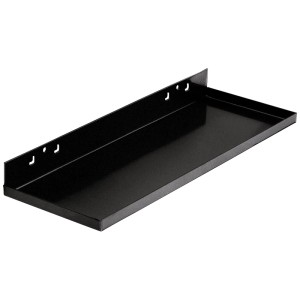 Mensola Kraftwerk, 350x125 mm, per sistemi a pannello forato, nero.