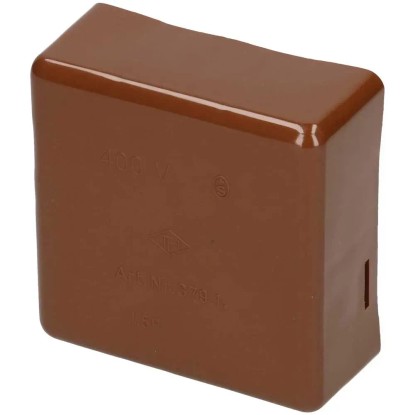 Max Hauri Abzweigdose leer AP / IP20 Braun (HxBxT) 66 x 66 x 30 mm