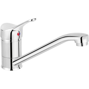 Robinet de cuisine baliv KI-5170 chromé, mitigeur monocommande avec bec pivotant.