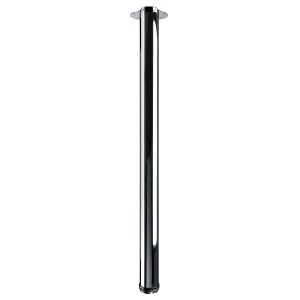 Gamba per tavolo Hettich cromata, alta 1100 mm, per banconi e tavoli da bar. Gamba per mobili con piastra di montaggio.