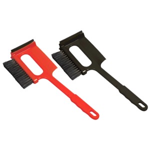 Balai à neige avec grattoir à glace rouge et noir, 1 pièce, pour protection antigel.