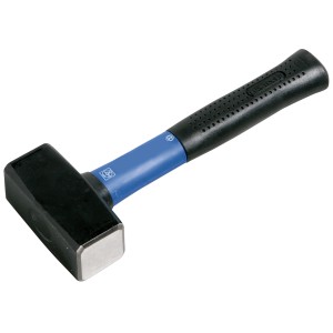 Massette LUX 1000g avec manche en fibre de verre, idéale pour le bricolage et les professionnels.