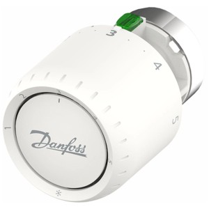 Tête thermostatique Danfoss Aveo RA/V, blanc, pour installation de chauffage avec plage de température.