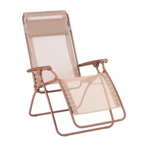 Lafuma Relaxsessel R Clip Batyline in Canyon: Lettino prendisole regolabile con telaio in acciaio e rivestimento traspirante.