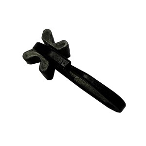 Gardinia X-joint nero con gancio per tende per binari per tende.