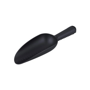 Pelle de jardin noire Elho Green Basics Scoop S en plastique recyclé.