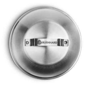 Set campane per hamburger Burnhard, 2 cupole in acciaio inox (16x19cm) per grill e plancha.