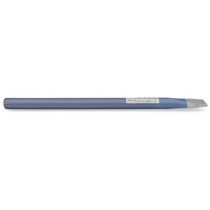 Scalpello piatto blu, 16 x 300 mm, per lavori di scalpellatura e cesellatura precisi.