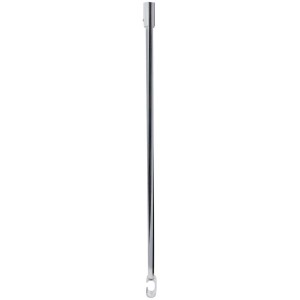 Support de plafond en aluminium pour barre de douche, finition brillante, pour la stabilisation.