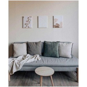 Wanddeko mit drei Keilrahmen Classic 30x40 cm mit Leinwand in Weiß mit unterschiedlichen Motiven.