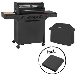 Jamestown Barbecue a gas KNOX Classen a 4 fuochi con copertura 118 x 144 x 56 cm