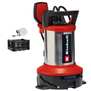 Einhell GE-DP 7535 N LL Eco kit inondation : pompe 2-en-1 eau claire et eau sale avec accessoires.