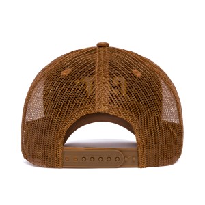 Casquette Cat Cap Raised Logo Mesh bronze, vue arrière avec sangle réglable.