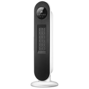 Termoventilatore Trisa Cozy Air 2in1, 2000W, bianco e nero. Stufa elettrica con display.