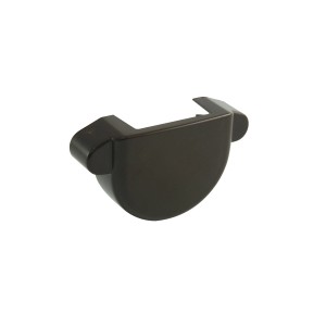 Terminale marrone Marley RG 75 in plastica per grondaia.