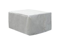 Beliani Regenschutzhülle Chuva PVC Weiss (HxBxT) 90 x 320 x 120 cm