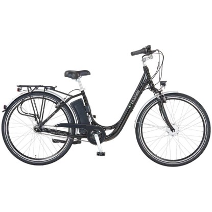 Prophete E-Bike City 7-Gang Schwarz glänzend 28"