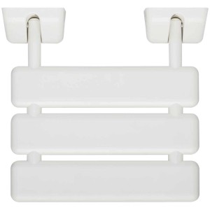 Siège de douche rabattable Tiger Libra blanc pour plus de sécurité dans la salle de bain, peu encombrant.