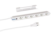 Steba IQ-Steckdosenleiste Weiss 1,5 m inkl. Clip-Befestigung