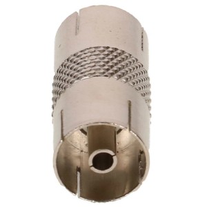 Adattatore antenna in metallo Schwaiger, connettore per cavi antenna con connettore IEC.