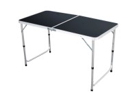Picknicktisch klappbar Schwarz mit Tragegriff