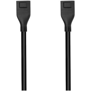 Schwarzes EcoFlow Kabel (1 m) für Delta Max Powerstation und Zusatzakku.