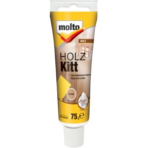 Tube Molto Holz Kitt Buche 75g für Reparaturen im Innen- und Außenbereich.