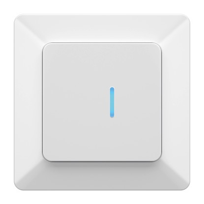 UP-Druckschalter Modino Priamos beleuchtet Weiss