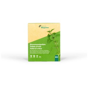 Andermatt Biogarten Pellets di ortica 450g in scatola per il rafforzamento delle piante.