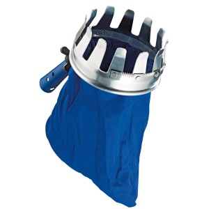 Cueille-fruits LUX Classic, Ø 15 cm, avec sac de collecte bleu. Idéal pour la récolte des fruits.