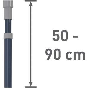 Manche télescopique (50-90cm) pour raclette de bain et carrelage, appareil de nettoyage.