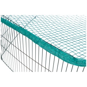 Parc Trixie Natura pour jeunes animaux avec filet, Ø 116 cm, protection contre les rapaces.