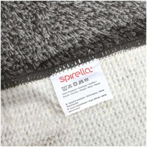 Tappeto bagno grigio Spirella Brizzolo (60x90 cm) in acrilico con etichetta.