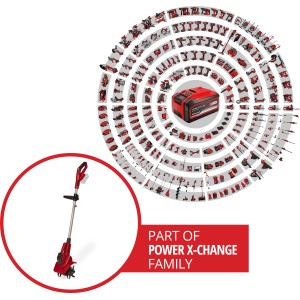 Einhell Power X-Change Motobineuse sans fil GE-CR 18/20 Li E - Solo, membre de la famille Power X-Change.