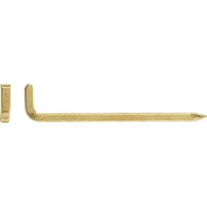Stahlhaken Vermessingt Ø 2,0 x 20 mm / 20 Stk.